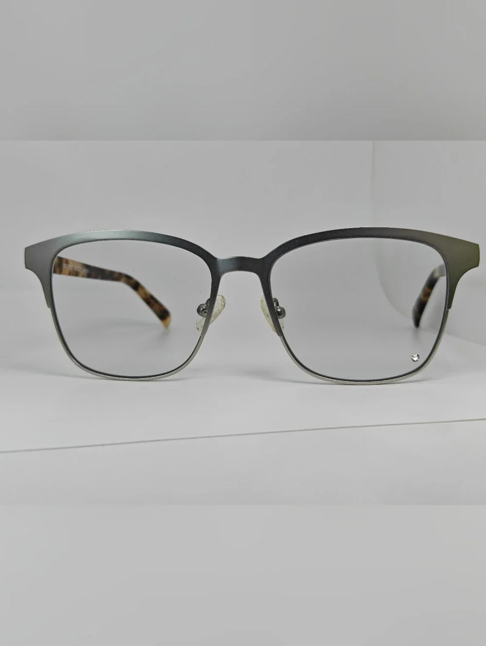 Intense. Brushed Silver Front, Bone Tortoise Temples. Women's.